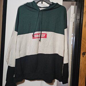 Colorblock Logo Front Women's Lightweight Hoodie